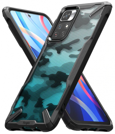 Husa Xiaomi Poco M4 Pro 5G, Ringke Fusion X, Camo Black [1]