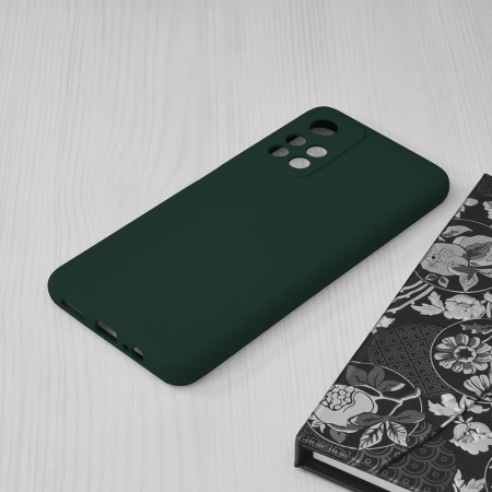 Husa Xiaomi Poco M4 Pro 5G, Soft Edge Silicone, Dark Green [2]