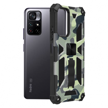 Xiaomi Poco M4 Pro 5G - Husa Xiaomi Poco M4 Pro 5G, Techsuit Blazor, Camo Lime