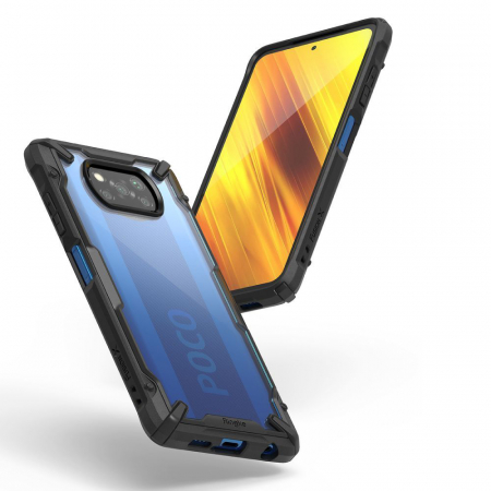 Husa Xiaomi Poco X3 NFC, Ringke Fusion X, Negru [3]