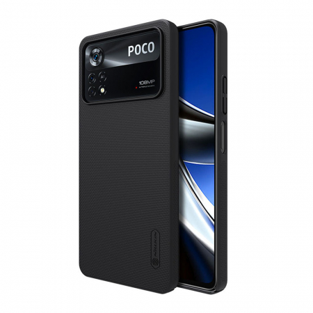 Xiaomi Poco X4 Pro 5G - Husa Xiaomi Poco X4 Pro 5G, Nillkin Super Frosted Shield, Negru
