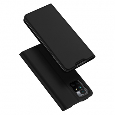 Xiaomi Redmi 10 - Husa Xiaomi Redmi 10, Dux Ducis Skin Pro Flip Book, Negru