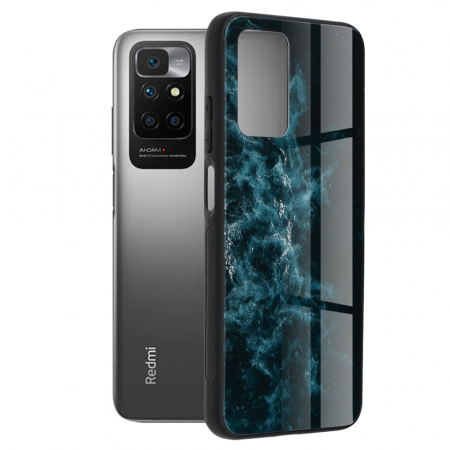 Xiaomi Redmi 10 - Husa Xiaomi Redmi 10, Glaze Series, Blue Nebula