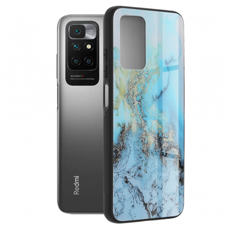 Xiaomi Redmi 10 - Husa Xiaomi Redmi 10, Glaze Series, Blue Ocean