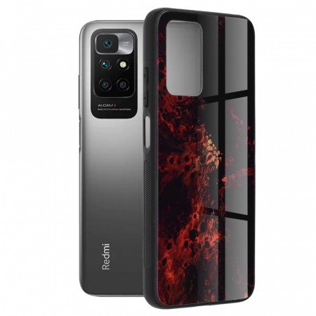 Xiaomi Redmi 10 - Husa Xiaomi Redmi 10, Glaze Series, Red Nebula