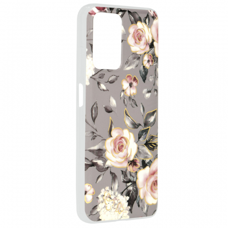 Husa Xiaomi Redmi 10, Techsuit Marble Series, Gray Bloom of Ruth [1]