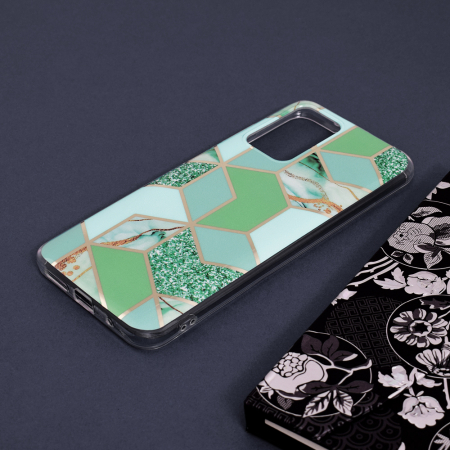 Husa Xiaomi Redmi 10, Techsuit Marble Series, Green Hex [3]