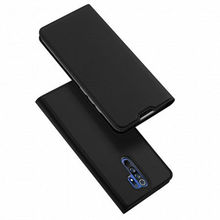 Xiaomi Redmi 9 - Husa Xiaomi Redmi 9, Dux Ducis Skin Pro Flip Book, Negru