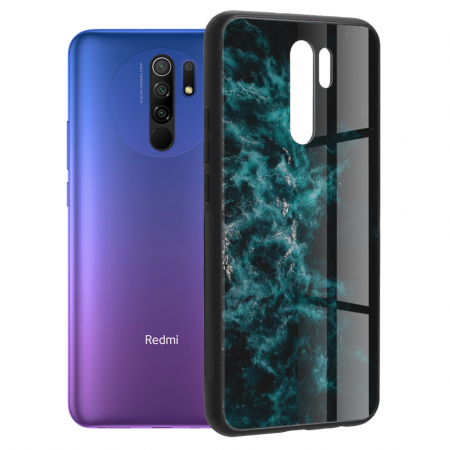 Xiaomi Redmi 9 - Husa Xiaomi Redmi 9, Glaze Series, Blue Nebula