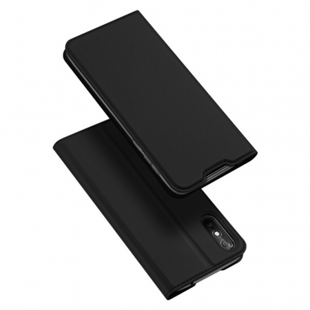 Xiaomi Redmi 9A - Husa Xiaomi Redmi 9A, Dux Ducis Skin Pro Flip Book, Negru
