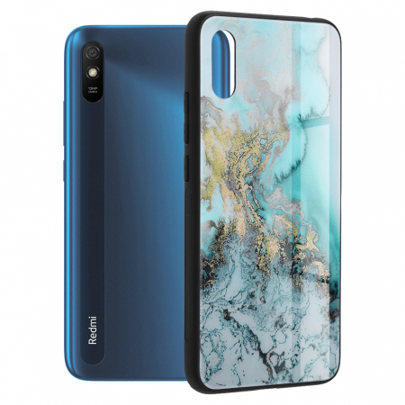 Xiaomi Redmi 9A - Husa Xiaomi Redmi 9A, Glaze Series, Blue Ocean