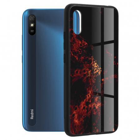 Xiaomi Redmi 9A - Husa Xiaomi Redmi 9A, Glaze Series, Red Nebula