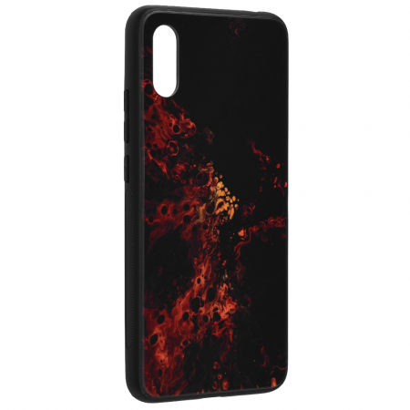 Husa Xiaomi Redmi 9A, Glaze Series, Red Nebula [1]