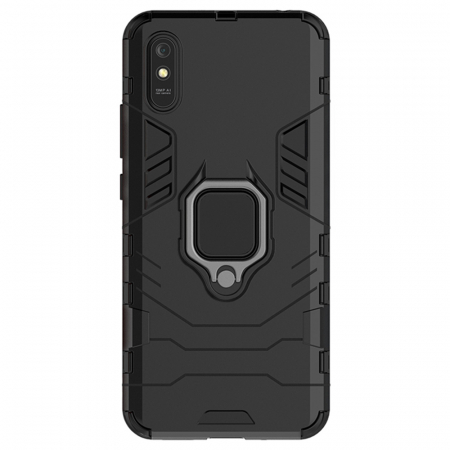 Husa Xiaomi Redmi 9A, Techsuit Shield Ring, Negru [1]