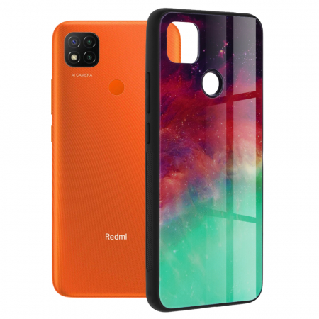 Xiaomi Redmi 9C - Husa Xiaomi Redmi 9C, Glaze Series, Fiery Ocean