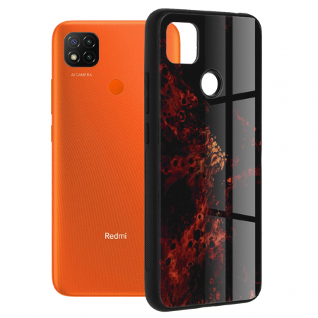 Xiaomi Redmi 9C - Husa Xiaomi Redmi 9C,Glaze Series, Red Nebula