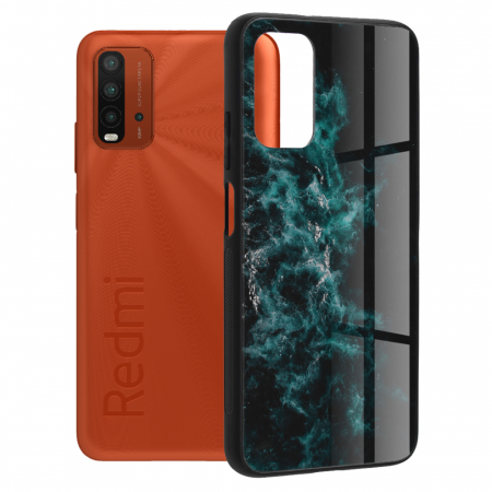 Xiaomi Redmi 9T - Husa Xiaomi Redmi 9T, Glaze Series, Blue Nebula