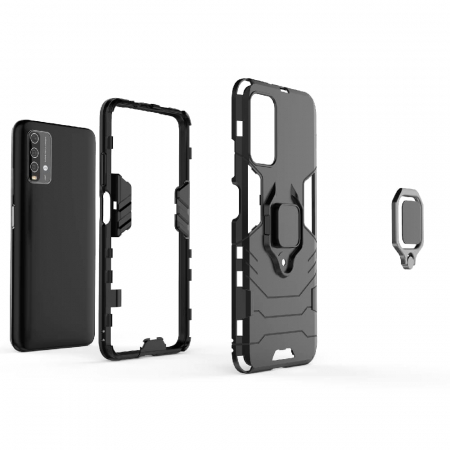 Husa Xiaomi Redmi 9T, Techsuit Shield Ring, Negru [5]