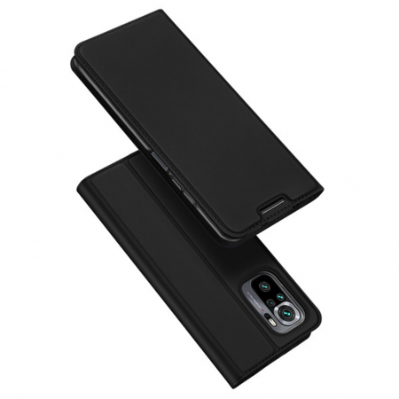 Xiaomi Redmi Note 10 / 10S - Husa Xiaomi Redmi Note 10 / 10S, Dux Ducis Skin Pro Flip Book, Negru
