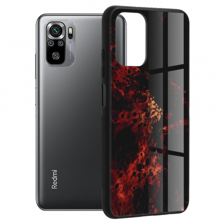Xiaomi Redmi Note 10 / 10S - Husa Xiaomi Redmi Note 10 / 10S, Glaze Series, Red Nebula