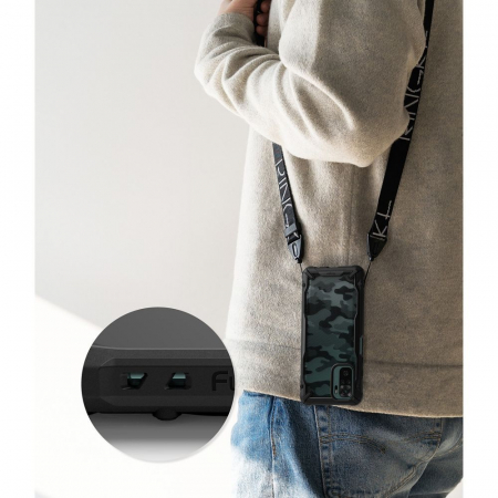 Husa Xiaomi Redmi Note 10 / 10S, Ringke Fusion X, Camo Black [2]