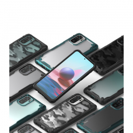 Husa Xiaomi Redmi Note 10 / 10S, Ringke Fusion X, Camo Black [7]