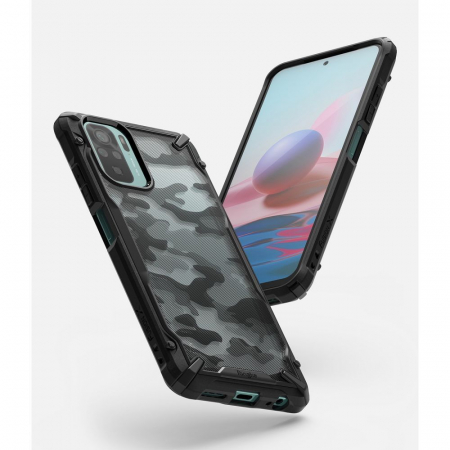 Husa Xiaomi Redmi Note 10 / 10S, Ringke Fusion X, Camo Black [3]