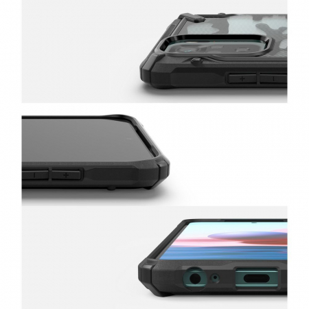 Husa Xiaomi Redmi Note 10 / 10S, Ringke Fusion X, Camo Black [5]