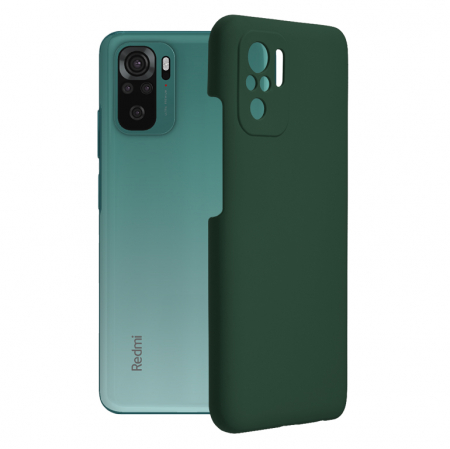 Xiaomi Redmi Note 10 / 10S - Husa Xiaomi Redmi Note 10 / 10S, Soft Edge Silicone, Dark Green
