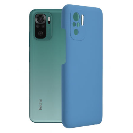 Xiaomi Redmi Note 10 / 10S - Husa Xiaomi Redmi Note 10 / 10S, Soft Edge Silicone, Denim Blue