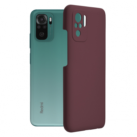 Xiaomi Redmi Note 10 / 10S - Husa Xiaomi Redmi Note 10 / 10S, Soft Edge Silicone, Plum Violet