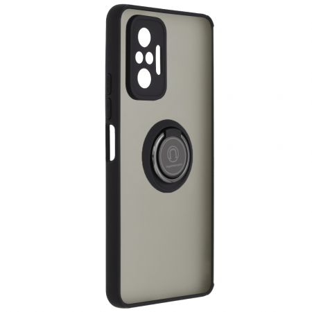 Husa Xiaomi Redmi Note 10 Pro cu inel suport stand magnetic, Negru [1]
