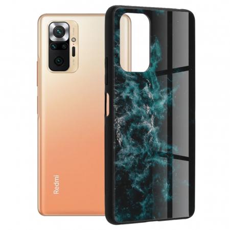 Xiaomi Redmi Note 10 Pro - Husa Xiaomi Redmi Note 10 Pro, Glaze Series, Blue Nebula