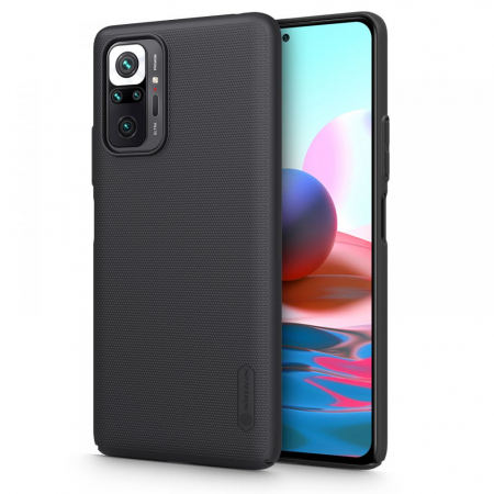 Xiaomi Redmi Note 10 Pro - Husa Xiaomi Redmi Note 10 Pro, Nillkin Super Frosted Shield, Negru