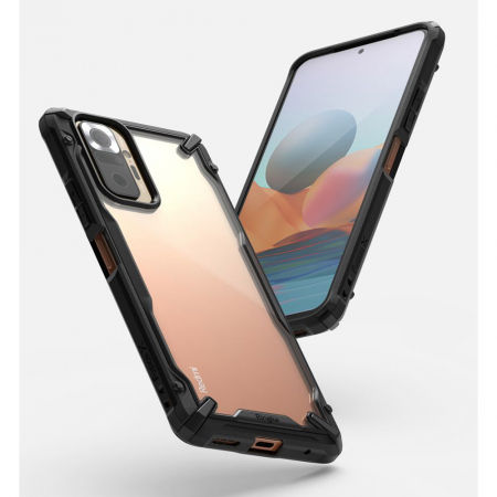 Husa Xiaomi Redmi Note 10 Pro, Ringke Fusion X, Negru [3]