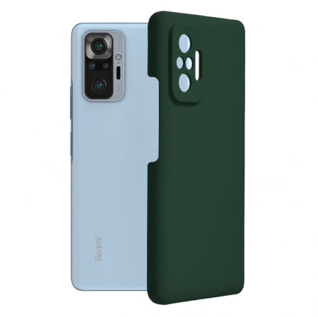 Xiaomi Redmi Note 10 Pro - Husa Xiaomi Redmi Note 10 Pro, Soft Edge Silicone, Dark Green