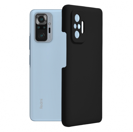 Xiaomi Redmi Note 10 Pro - Husa Xiaomi Redmi Note 10 Pro, Soft Edge Silicone, Negru