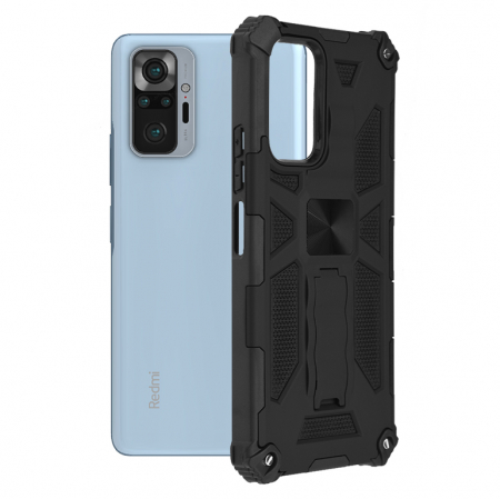 Xiaomi Redmi Note 10 Pro - Husa Xiaomi Redmi Note 10 Pro, Techsuit Blazor, Negru