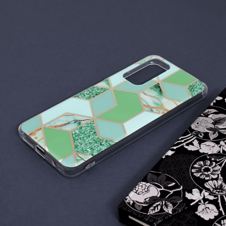 Husa Xiaomi Redmi Note 11 / 11S, Techsuit Marble Series, Green Hex [4]