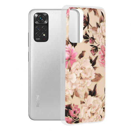 Xiaomi Redmi Note 11 / 11S - Husa Xiaomi Redmi Note 11 / 11S, Techsuit Marble Series, Mary Berry Nude