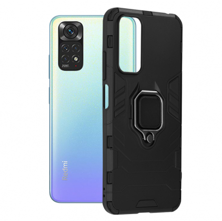 Xiaomi Redmi Note 11 / 11S - Husa Xiaomi Redmi Note 11 / 11S, Techsuit Shield Ring, Negru