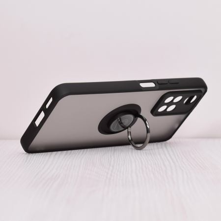 Husa Xiaomi Redmi Note 11 Pro+ 5G cu inel suport stand magnetic, Negru [4]