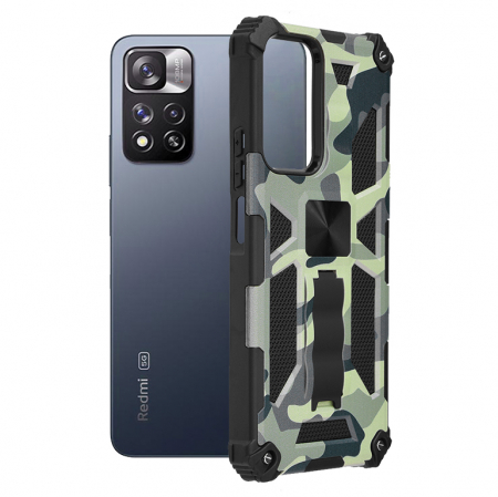 Xiaomi Redmi Note 11 Pro+ 5G - Husa Xiaomi Redmi Note 11 Pro+ 5G, Techsuit Blazor, Camo Lime