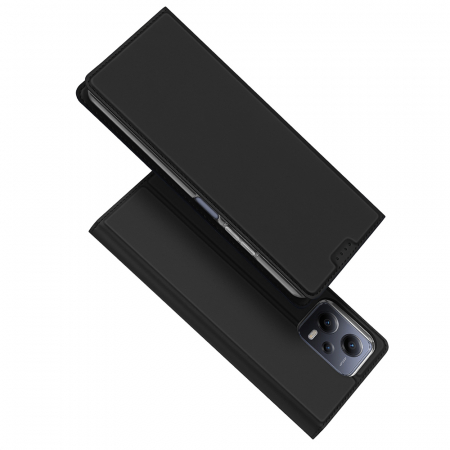 Xiaomi - Husa Xiaomi Redmi Note 12 5G, Dux Ducis Skin Pro Flip Book, Negru