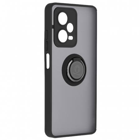 Husa Xiaomi Redmi Note 12 Pro+ cu inel suport stand magnetic, Negru [8]