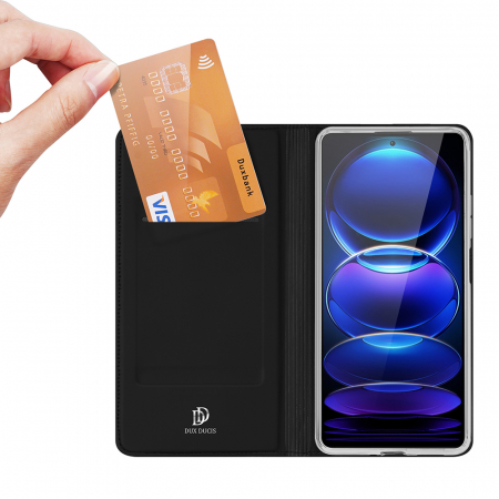Husa Xiaomi Redmi Note 12 Pro, Dux Ducis Skin Pro Flip Book, Negru [2]