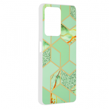 Husa Xiaomi Redmi Note 12 Pro, Techsuit Marble Series, Green Hex [1]