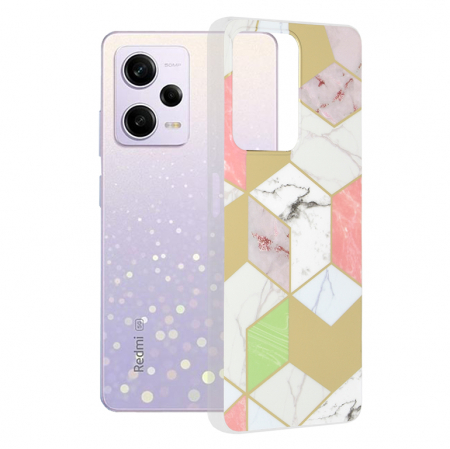 Xiaomi Redmi Note 12 Pro - Husa Xiaomi Redmi Note 12 Pro, Techsuit Marble Series, Purple Hex