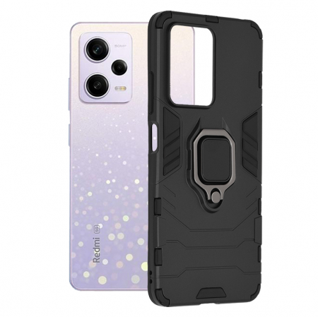 Xiaomi Redmi Note 12 Pro - Husa Xiaomi Redmi Note 12 Pro, Techsuit Shield Ring, Negru