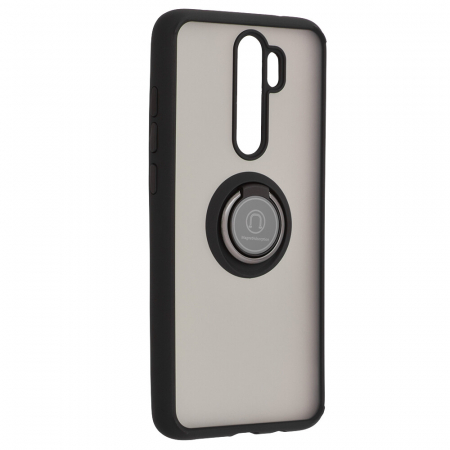 Husa Xiaomi Redmi Note 8 Pro cu inel suport stand magnetic, Negru [4]